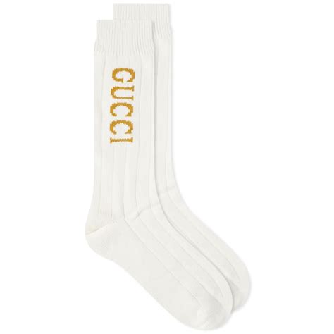 gucci white mens sock|gucci over knee socks.